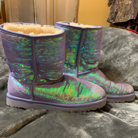 Purple sequins uggs - Picture 1 of 5